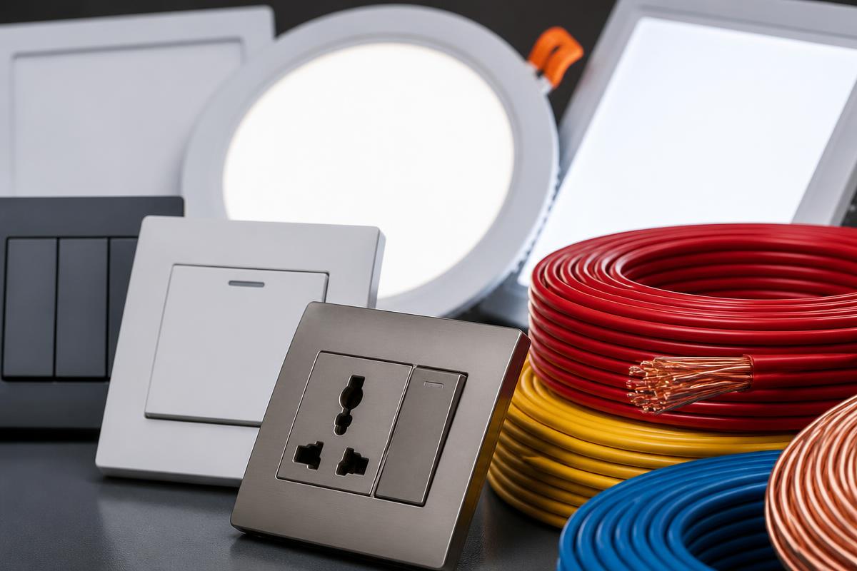 Modular switches, sockets and wiring accessories at Fina Electricals